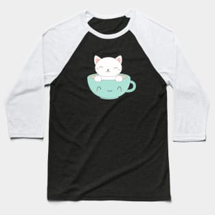 Kawaii and cute kitten t-shirt Baseball T-Shirt